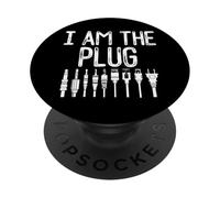 I Am The Plug Funny Dealer Trapping Electrical Outlet Types PopSockets PopGrip Adesivo
