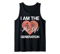I Am The PRO-Life Generation Anti Aborto Donne Uomini Canotta