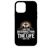 I Am The Resurrection Giovanni 11:25 Versetto della Bibbia Cristiana Custodia per iPhone 12 mini