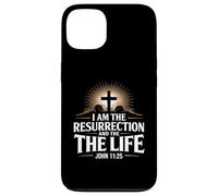 I Am The Resurrection Giovanni 11:25 Versetto della Bibbia Cristiana Custodia per iPhone 13