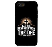 I Am The Resurrection Giovanni 11:25 Versetto della Bibbia Cristiana Custodia per iPhone SE (2020) / 7 / 8