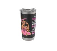 I Am The Storm Consapevolezza del cancro al seno Donne nere Afro Bicchiere termico in acciaio inox doppia parete