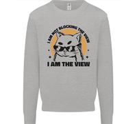 I Am The View Funny Cat Uomo Sweatshirt Jumper