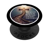 I Am The Way And The Truth And The Life John 14:6 Versetto PopSockets PopGrip Adesivo