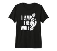 I am The Wolf wildes Wolfsrudel e Lupe Maglietta Premium