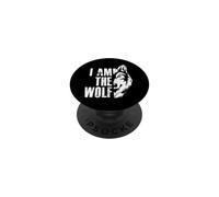 I am the Wolf wildes Wolfsrudel e lupe PopSockets PopGrip Adesivo