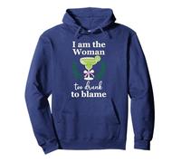 I Am the Woman Too Drunk to Blame on Margarita Funny Tequila Felpa con Cappuccio