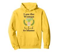I Am the Woman Too Drunk to Blame on Margarita Spicy Tequila Felpa con Cappuccio