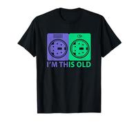 I Am This Old Shirt I Keyboard Mouse Nostalgia Maglietta