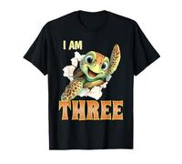 I Am Three Turtle 3 ° Compleanno 3 Anni B-Day Maglietta