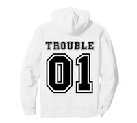 I Am Trouble Bestie Segue Gli Sport dei Migliori Amici abbinati Felpa con Cappuccio