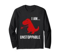 I Am Unstoppable - Divertente dinosauro T-Rex Jurassic Animal Gift Maglia a Manica