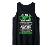 I Am Vegan Tee Divertente Vegan Lifestyle Camicia Dieta a base vegetale Canotta