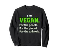 I Am Vegan Vegetarian Vegan Felpa