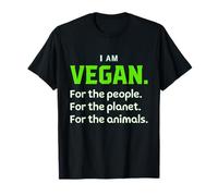 I Am Vegan Vegetarian Vegan Maglietta