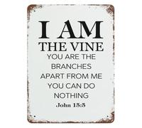 I Am Vine You Branches 8x12 Inch