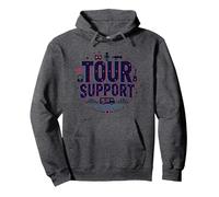 I am with The Band Tour Supporta la Troupe Musicale Roadie Life Felpa con Cappuccio, Unisex per Adulti, Grigio Scuro, S