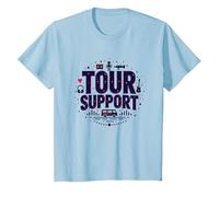 I am with The Band Tour Supporta la Troupe Musicale Roadie Life Maglietta, Bambini, Celeste, 3 Anni