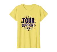 I am with The Band Tour Supporta la Troupe Musicale Roadie Life Maglietta, Donna, Limone, XS