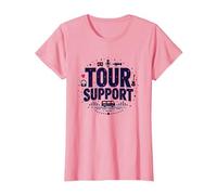 I am with The Band Tour Supporta la Troupe Musicale Roadie Life Maglietta, Donna, Rosa, L
