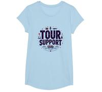 I am with The Band Tour Supporta la Troupe Musicale Roadie Life Maglietta, Ragazze, Celeste, M