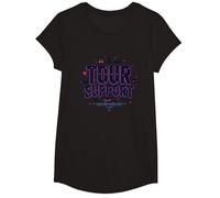 I am with The Band Tour Supporta la Troupe Musicale Roadie Life Maglietta, Ragazze, Nero, M