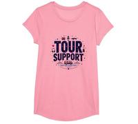 I am with The Band Tour Supporta la Troupe Musicale Roadie Life Maglietta, Ragazze, Rosa, XS