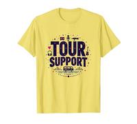 I am with The Band Tour Supporta la Troupe Musicale Roadie Life Maglietta, Uomo, Limone, M