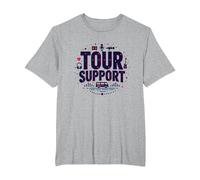 I am with The Band Tour Supporta la Troupe Musicale Roadie Life Maglietta, Uomo Taglie Grandi, Grigio Melange, 2X Tall