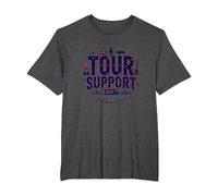 I am with The Band Tour Supporta la Troupe Musicale Roadie Life Maglietta, Uomo Taglie Grandi, Grigio Scuro, 6X Tall
