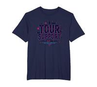 I am with The Band Tour Supporta la Troupe Musicale Roadie Life Maglietta, Uomo Taglie Grandi, Navy, 3X Tall