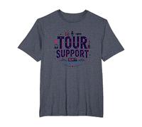 I am with The Band Tour Supporta la Troupe Musicale Roadie Life Maglietta, Uomo Taglie Grandi, Pervinca, 6X Tall