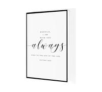 I Am With You Always Christian Wall Art, Matthew 28:20 Bible Verse Print, Scripture Wall Decor, Inspirational Gift for Home and Office(Framed,12X18inch(30X45cm))
