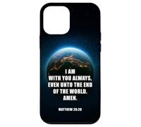 I Am With You Even Unto The End - Matthew 28:20 Jesus Quote Custodia per iPhone 12 mini