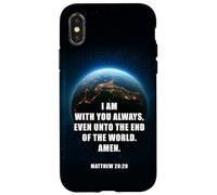 I Am With You Even Unto The End - Matthew 28:20 Jesus Quote Custodia per iPhone X/XS