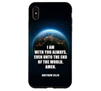 I Am With You Even Unto The End - Matthew 28:20 Jesus Quote Custodia per iPhone XS Max