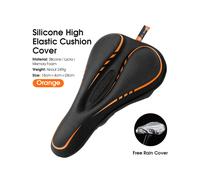 ï¼Arancione) Coprisedile per bicicletta Coprisella per bicicletta imbottito in silicone Comodo memory