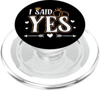 I Asked I Said Yes Engagement Reveal Announcement Matching PopSockets PopGrip per MagSafe