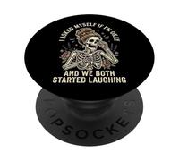 I Asked Myself If I'm Okay And We Both Started Laughing PopSockets PopGrip Adesivo