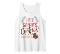 I Ate Santas Cookies No Regrets Funny Christmas Canotta