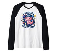 I Axolotl Domande Spazio Galassia Scienza Astronauta Bambini Maglia con Maniche Raglan