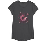 I Axolotl Domande Tutto Carino Curioso Anfibio Maglietta, Ragazze, Grigio Scuro, L