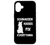 I baci dello Schnauzer nano risolvono tutto Custodia per iPhone 16 Plus