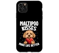 I baci di Maltipoo migliorano la vita Amante dei cani Maltipoo Custodia per iPhone 11 Pro Max
