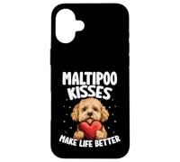 I baci di Maltipoo migliorano la vita Amante dei cani Maltipoo Custodia per iPhone 16 Plus