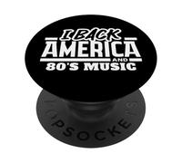 I Back America e i film degli anni '80 Patriotic USA Pride PopSockets PopGrip Adesivo