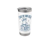 I Bake My Bread & Distrust Government Lievito madre Bread Baker Bicchiere termico in acciaio inox doppia parete
