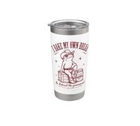 I Bake My Bread & Distrust Government Lievito madre Bread Baker Bicchiere termico in acciaio inox doppia parete