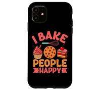 I Bake People Happy Cupcake Cookie Joy Custodia per iPhone 11