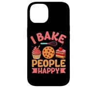 I Bake People Happy Cupcake Cookie Joy Custodia per iPhone 14